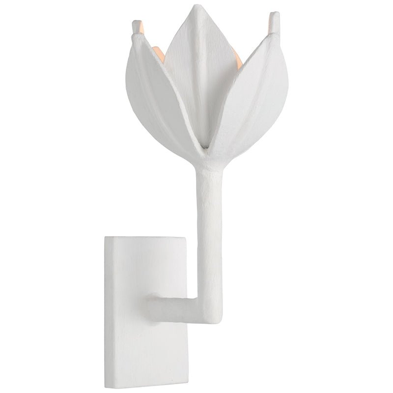 Clira Messing Lotus-Blüte Wandleuchte