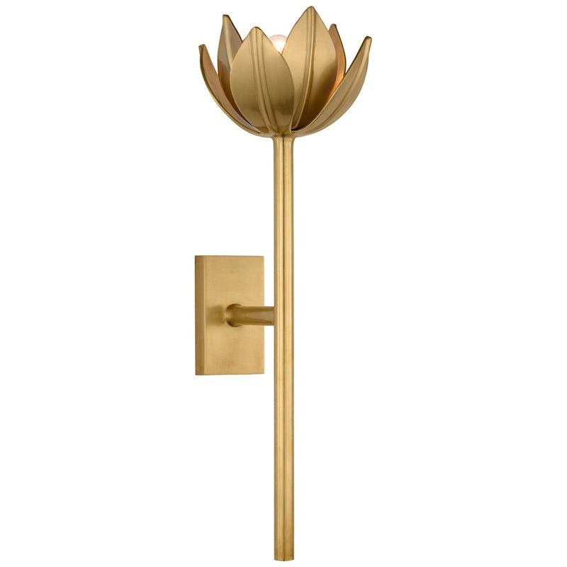 Clira Messing Lotus-Blüte Wandleuchte