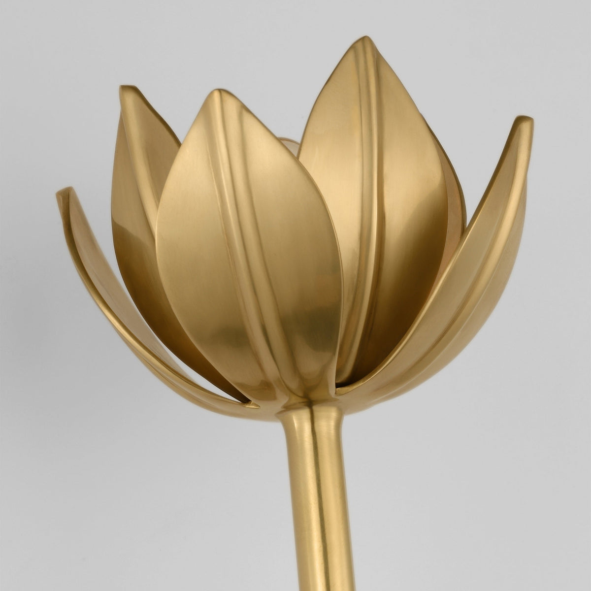 Clira Messing Lotus-Blüte Wandleuchte