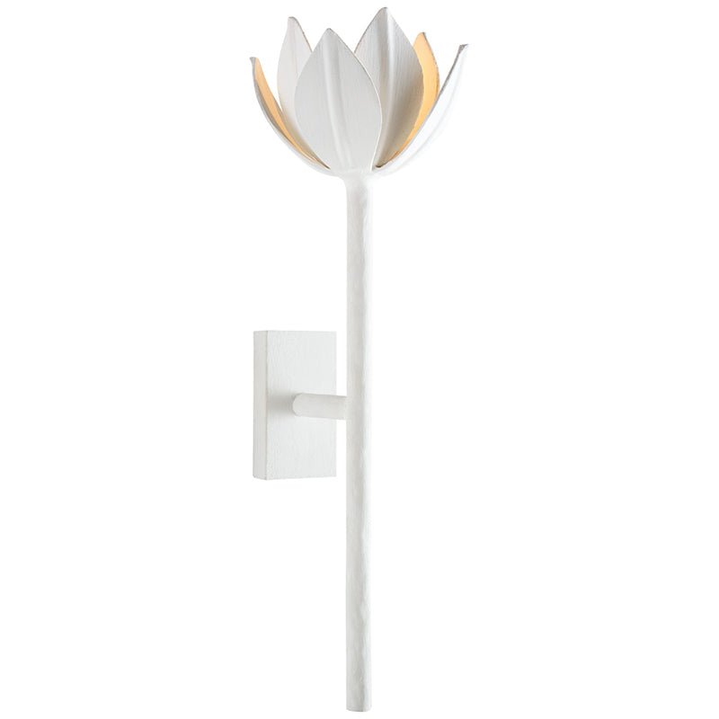 Clira Messing Lotus-Blüte Wandleuchte