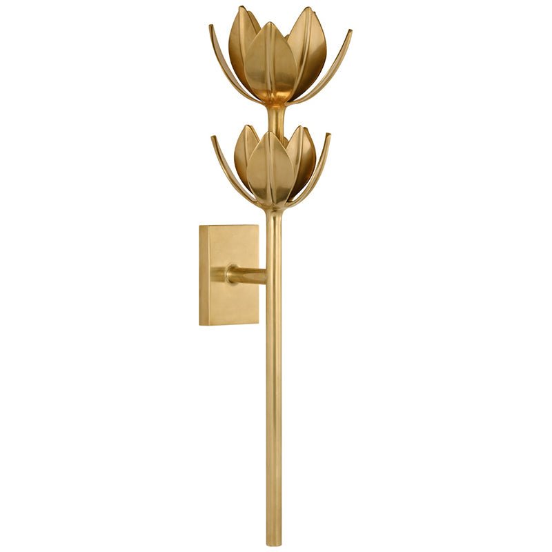 Clira Messing Lotus-Blüte Wandleuchte