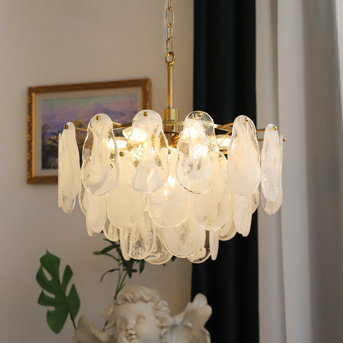 Nuvella Kronleuchter aus Glas
