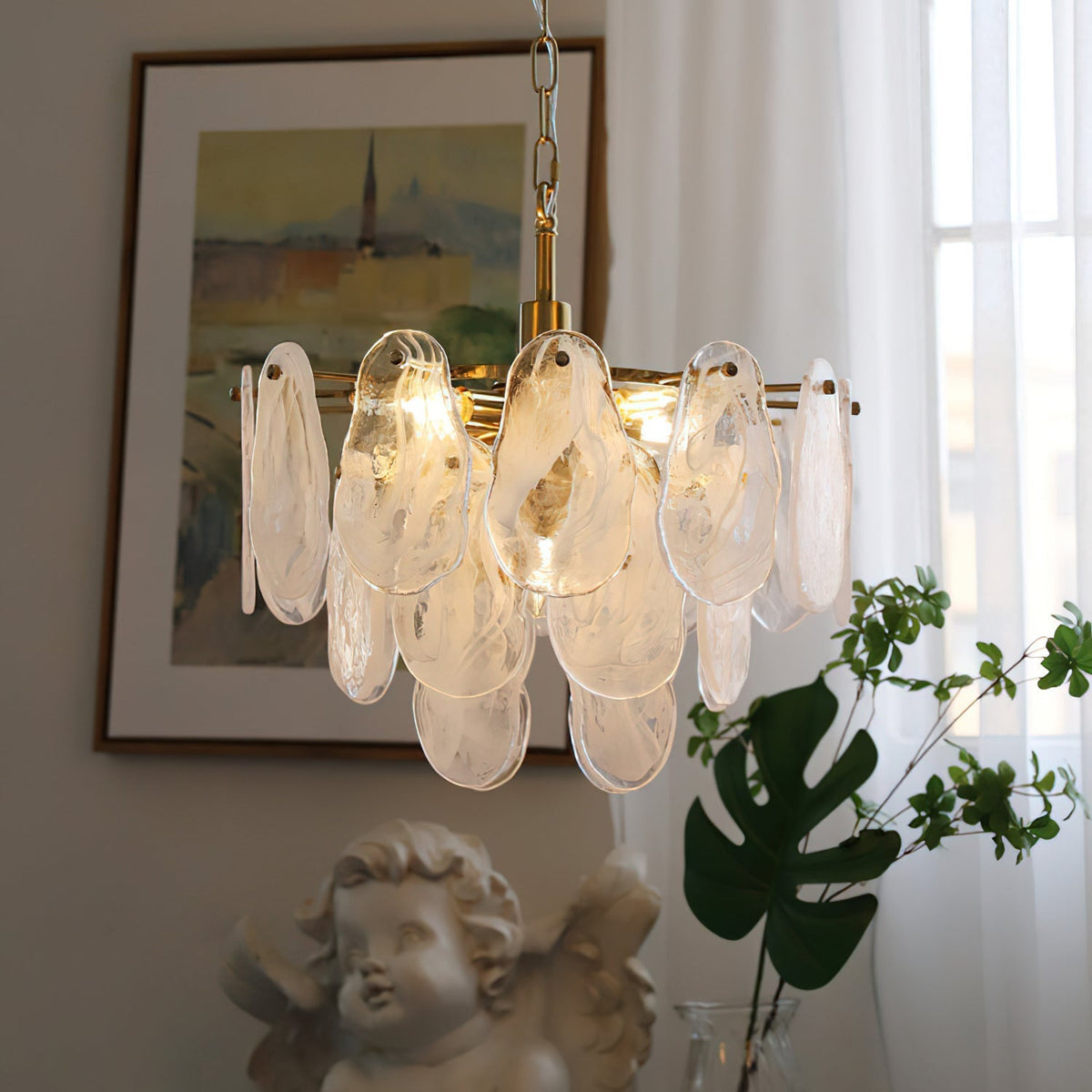 Nuvella Kronleuchter aus Glas