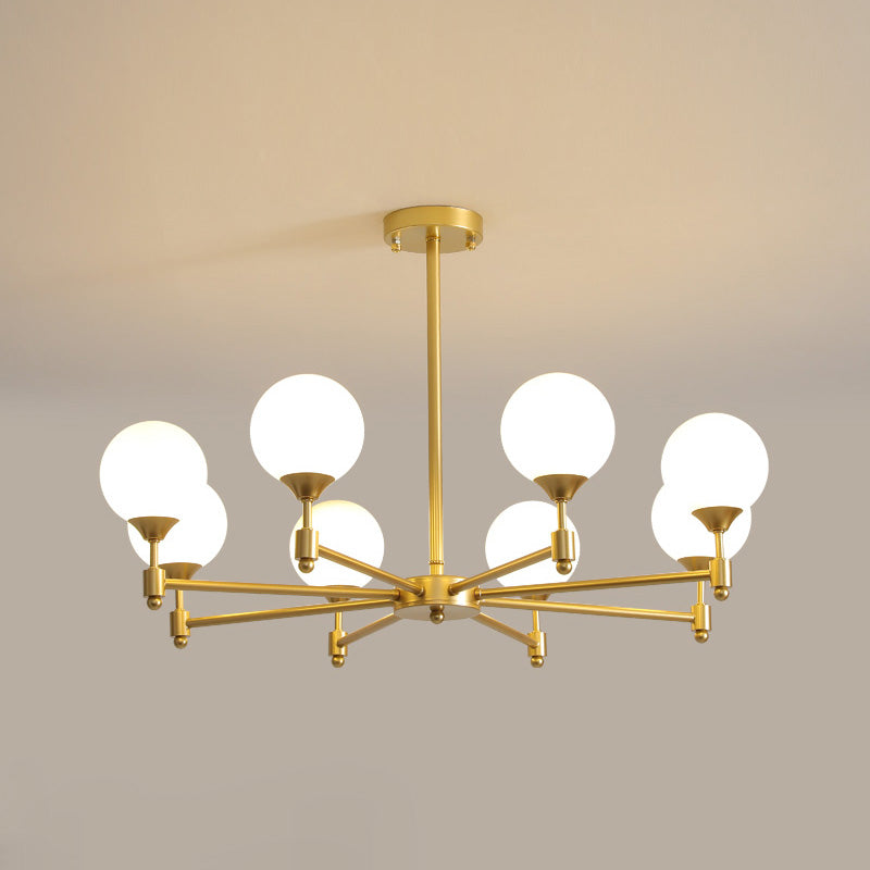 Vatnuvyi minimalistisch Kronleuchter aus Glas mit Kugeln