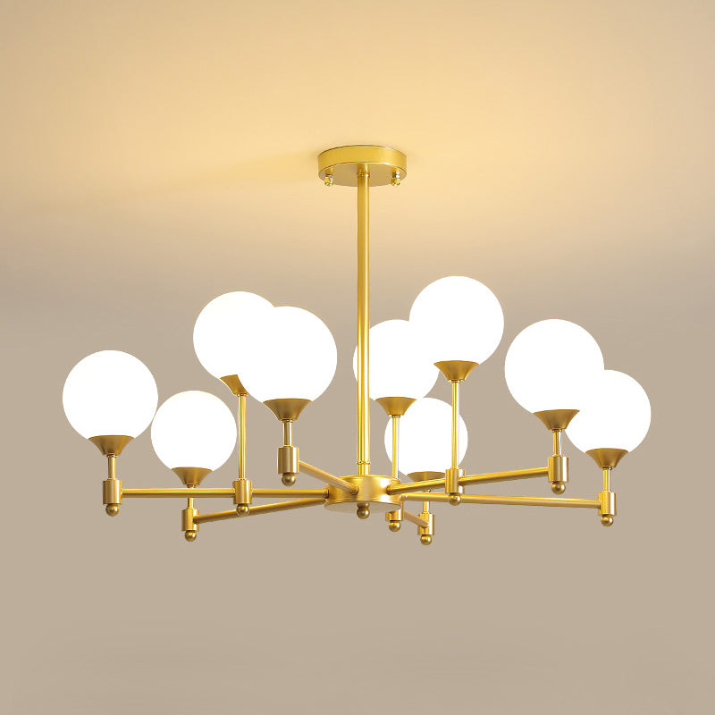 Vatnuvyi minimalistisch Kronleuchter aus Glas mit Kugeln