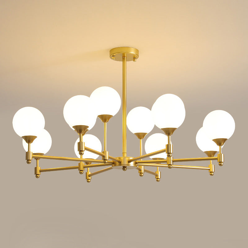 Vatnuvyi minimalistisch Kronleuchter aus Glas mit Kugeln