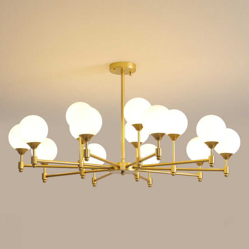 Vatnuvyi minimalistisch Kronleuchter aus Glas mit Kugeln