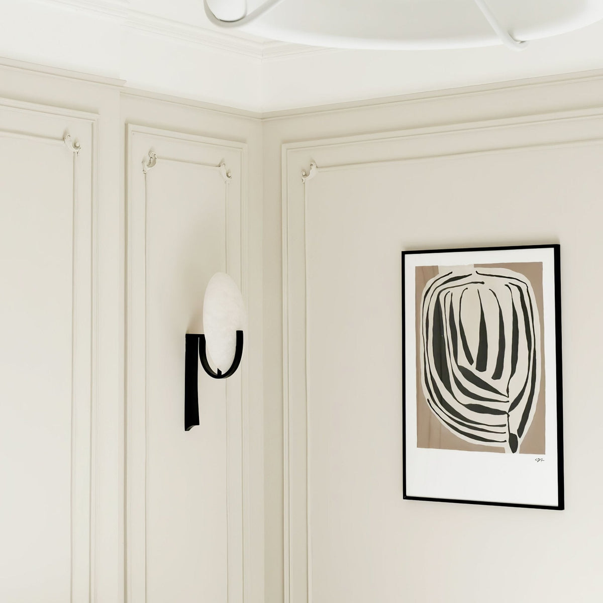 Nivaeria moderne Wandleuchte aus Alabaster