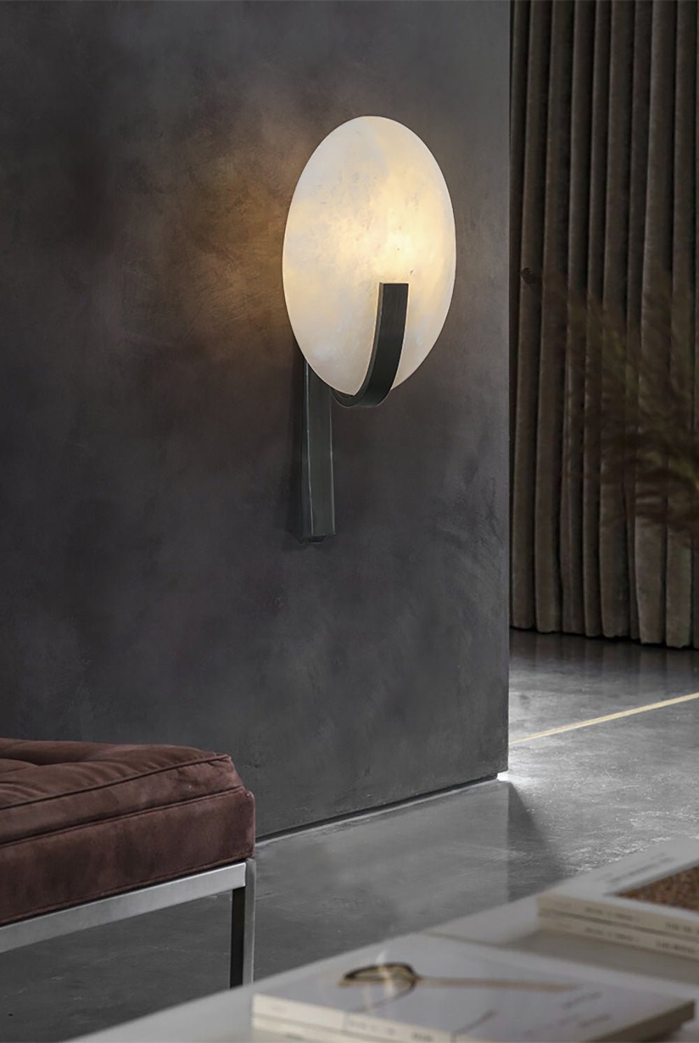 Nivaeria moderne Wandleuchte aus Alabaster