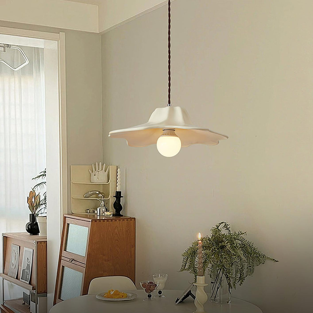 Nyrosis Kunstharz-Pendelleuchte Cozy