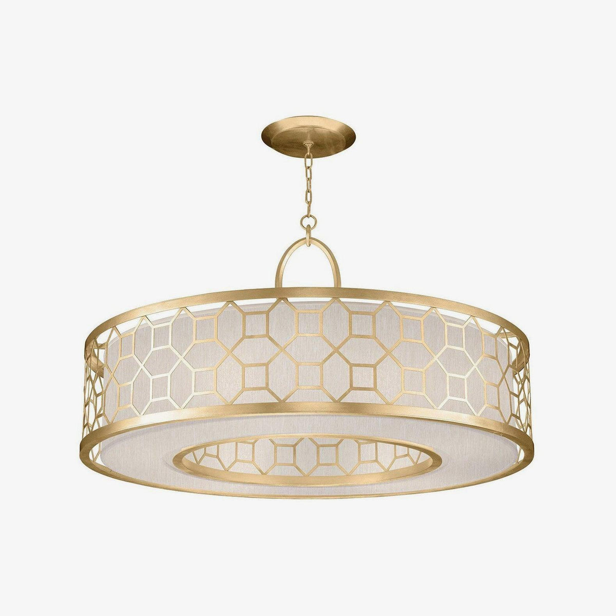 Arshaor Premium Elegance runde Pendelleuchte aus Kupfer mit Glaskolben