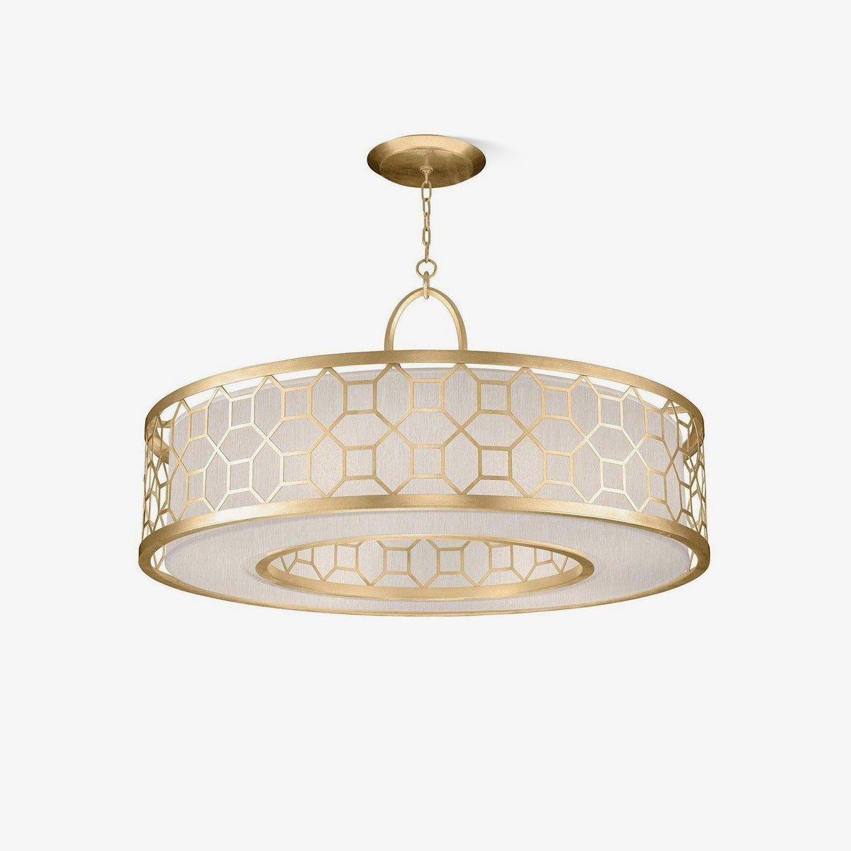 Arshaor Premium Elegance runde Pendelleuchte aus Kupfer mit Glaskolben