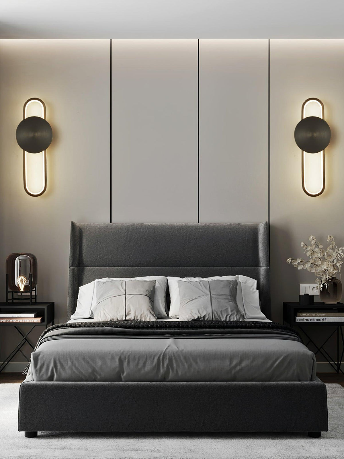 Orieniella zeitgenössische minimalistische Messing-Wandleuchte