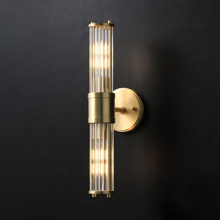 Vevenisra skandinavische Kunstwerk Zylinder-Glas-Wandleuchte