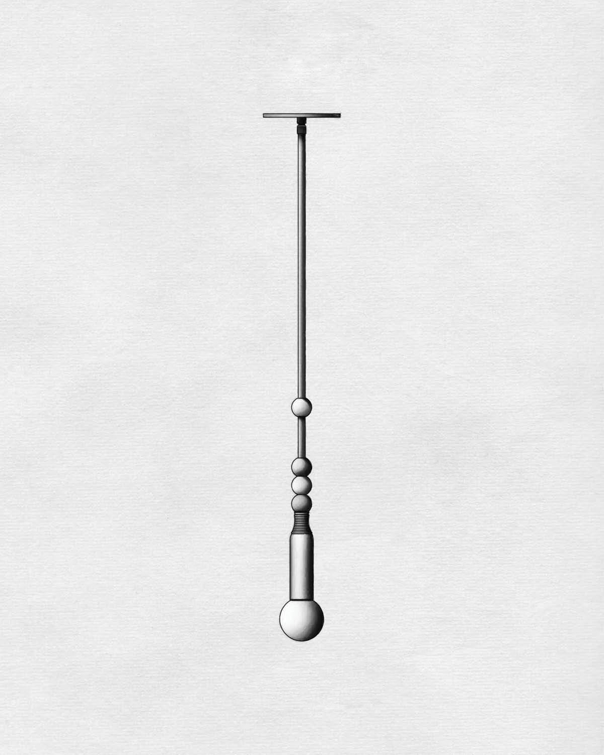 Alvuvyn zeitgenössische minimalistische Pendelleuchte aus Marmor