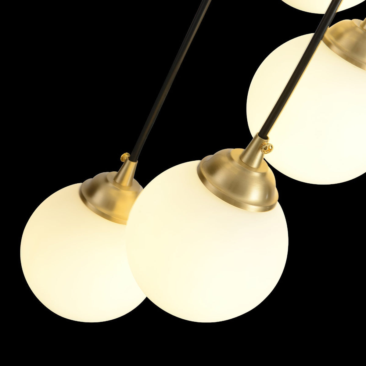 Zoruvyi modern minimalistisch Ball Drop Glas Kronleuchter
