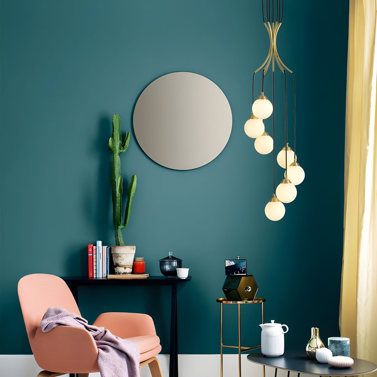 Zoruvyi modern minimalistisch Ball Drop Glas Kronleuchter