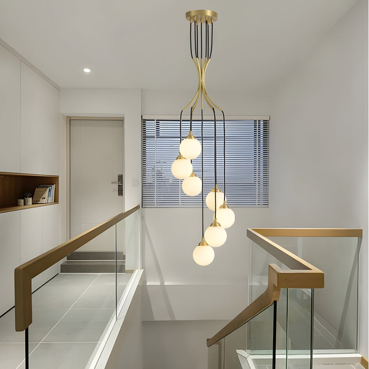 Zoruvyi modern minimalistisch Ball Drop Glas Kronleuchter