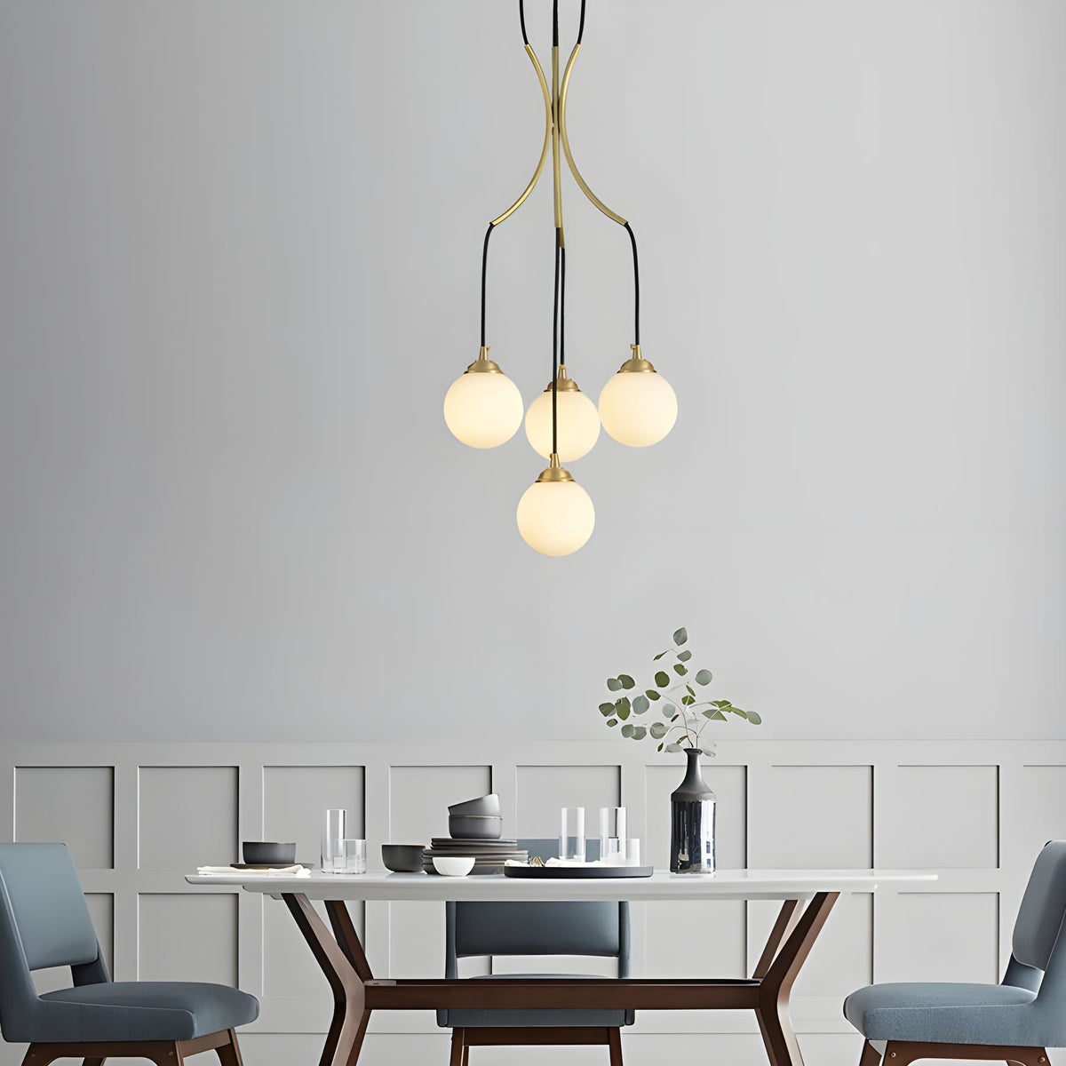 Zoruvyi modern minimalistisch Ball Drop Glas Kronleuchter