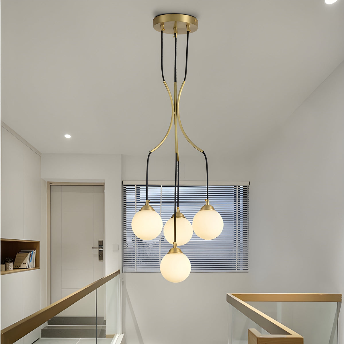 Zoruvyi modern minimalistisch Ball Drop Glas Kronleuchter