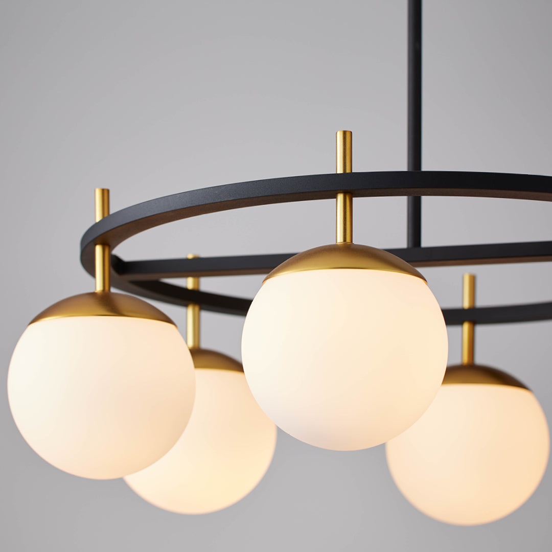 Ornuvyn Kronleuchter zeitgenössische minimalistische Kronleuchte aus Glas