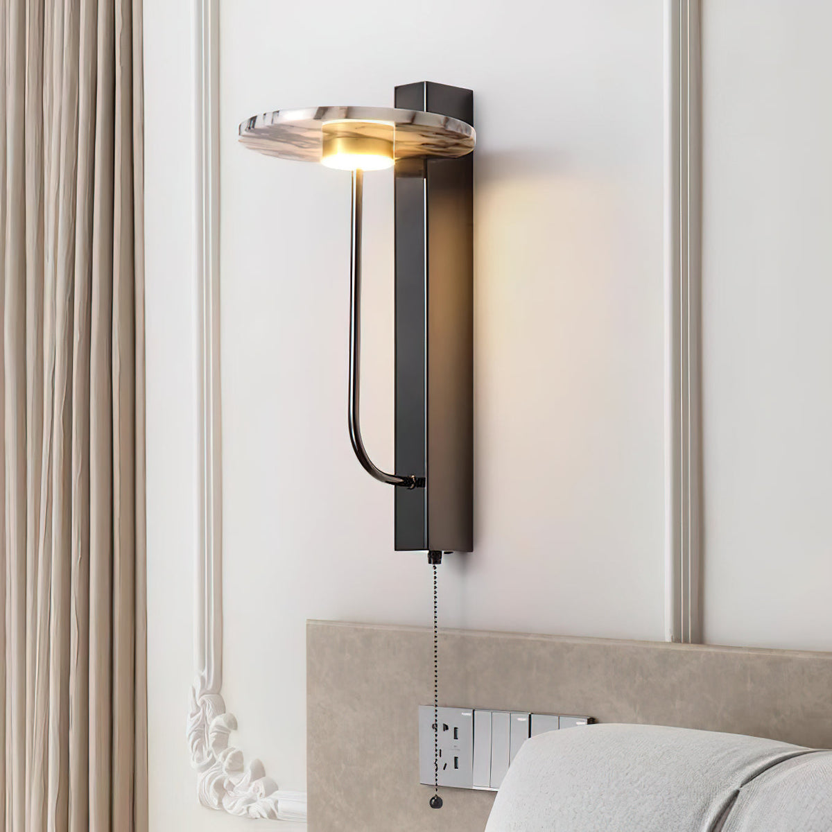 Aevuvyn zeitgenössische minimalistische Marmor-Wandleuchte