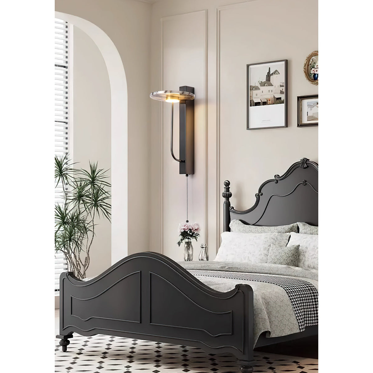 Aevuvyn zeitgenössische minimalistische Marmor-Wandleuchte