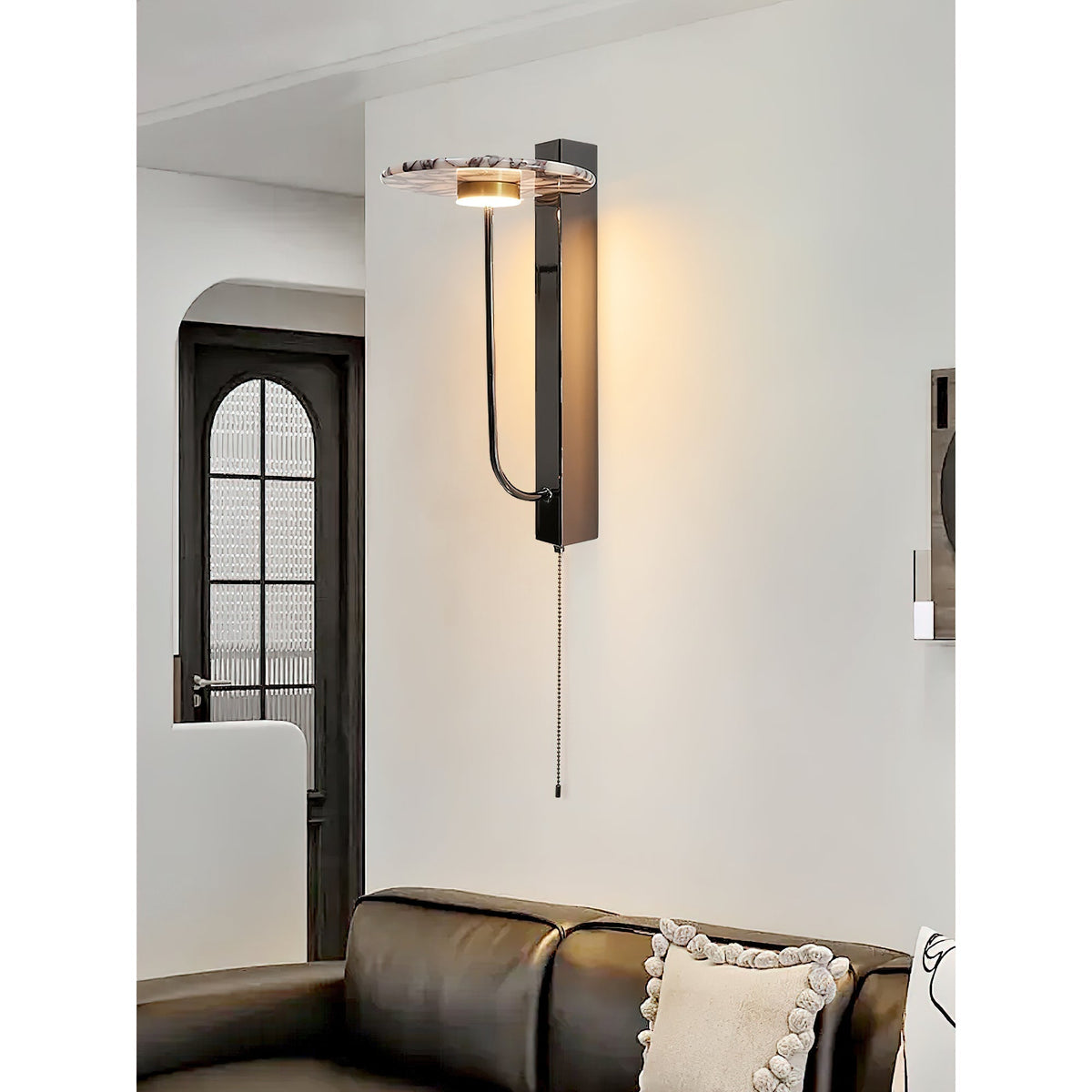 Aevuvyn zeitgenössische minimalistische Marmor-Wandleuchte