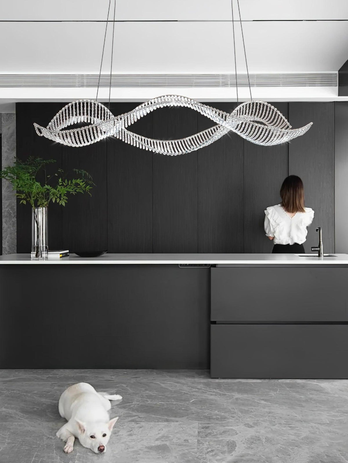 Caelox Kronleuchter im postmodernen Luxus-Stil aus Kristall