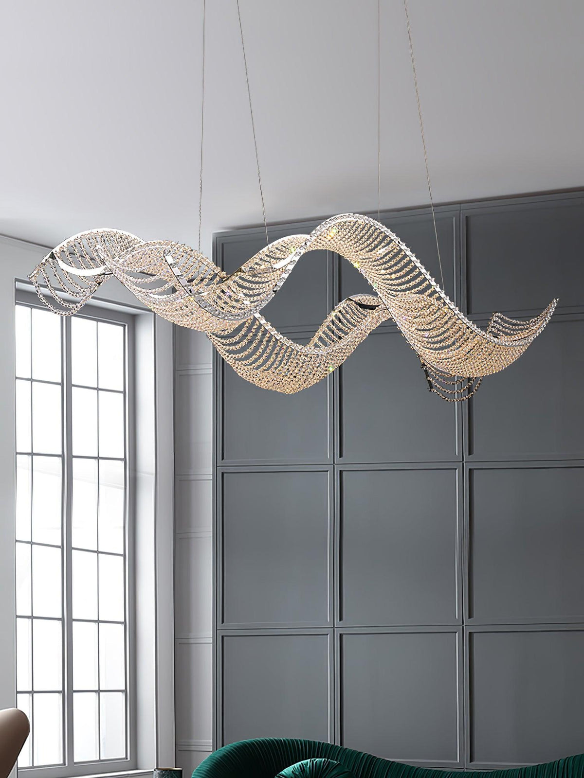 Caelox Kronleuchter im postmodernen Luxus-Stil aus Kristall