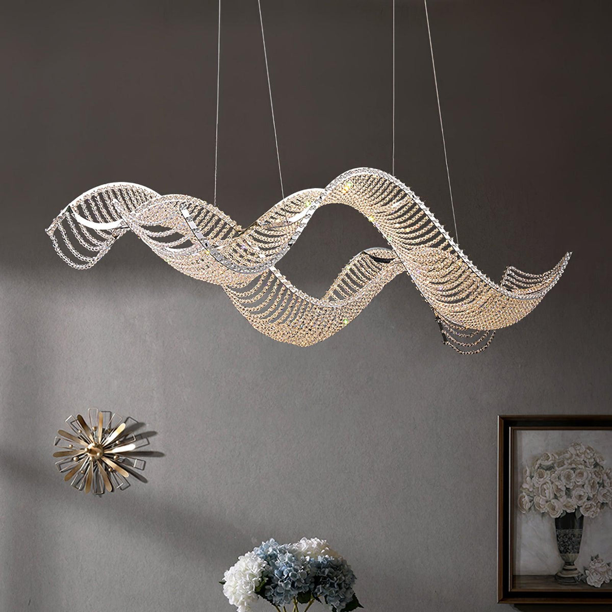 Caelox Kronleuchter im postmodernen Luxus-Stil aus Kristall