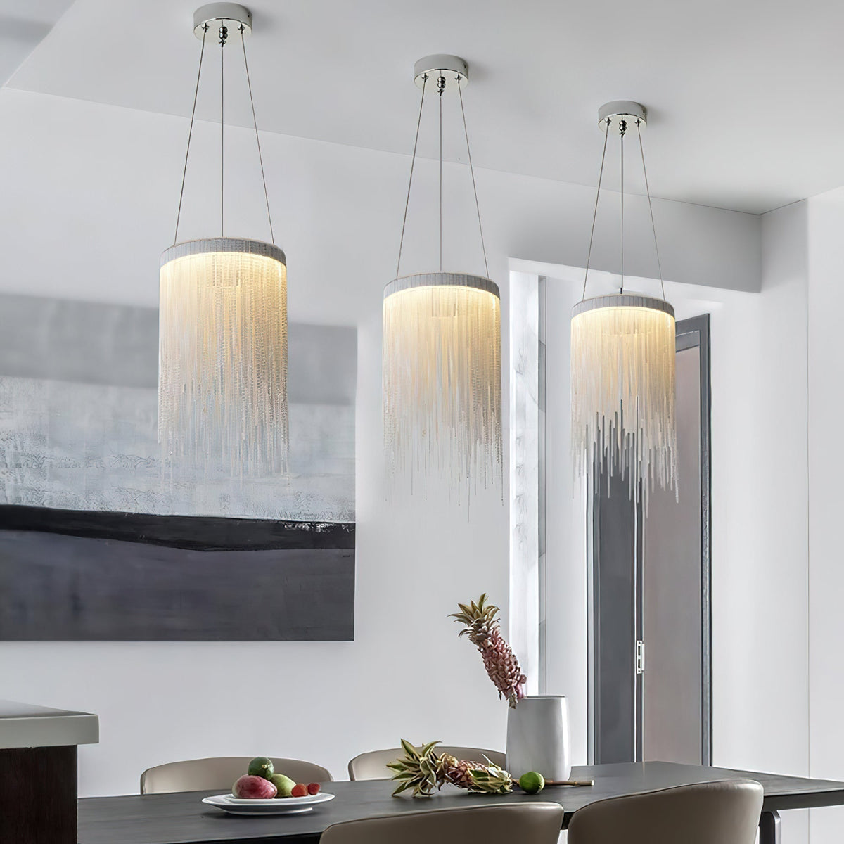 Arsoliel zeitgenössische luxuriöse Pendelleuchte mit Kette und Quasten