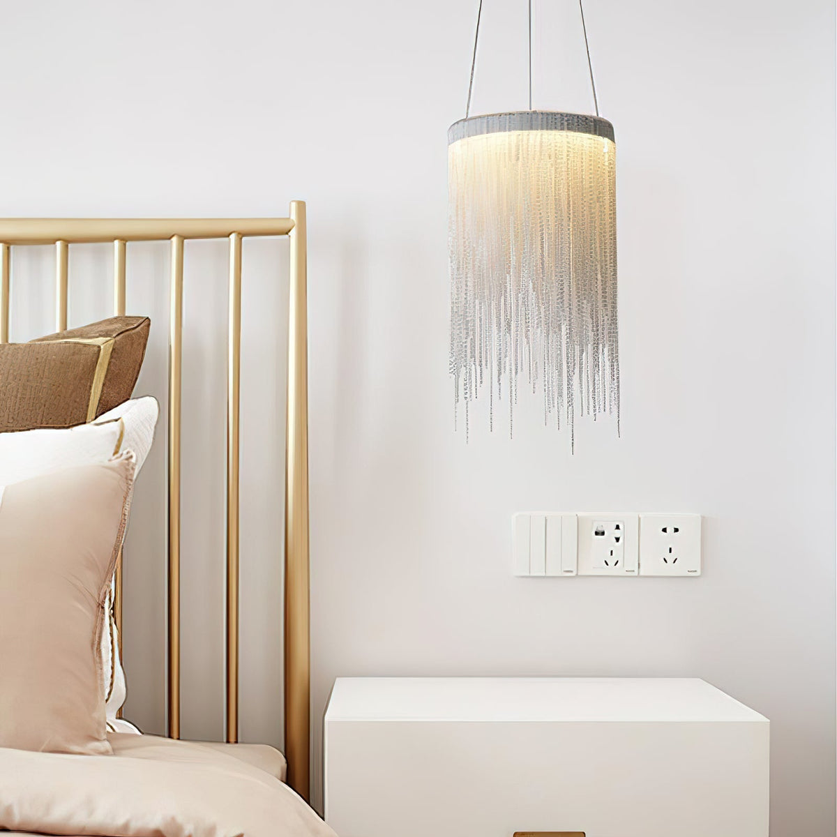 Arsoliel zeitgenössische luxuriöse Pendelleuchte mit Kette und Quasten