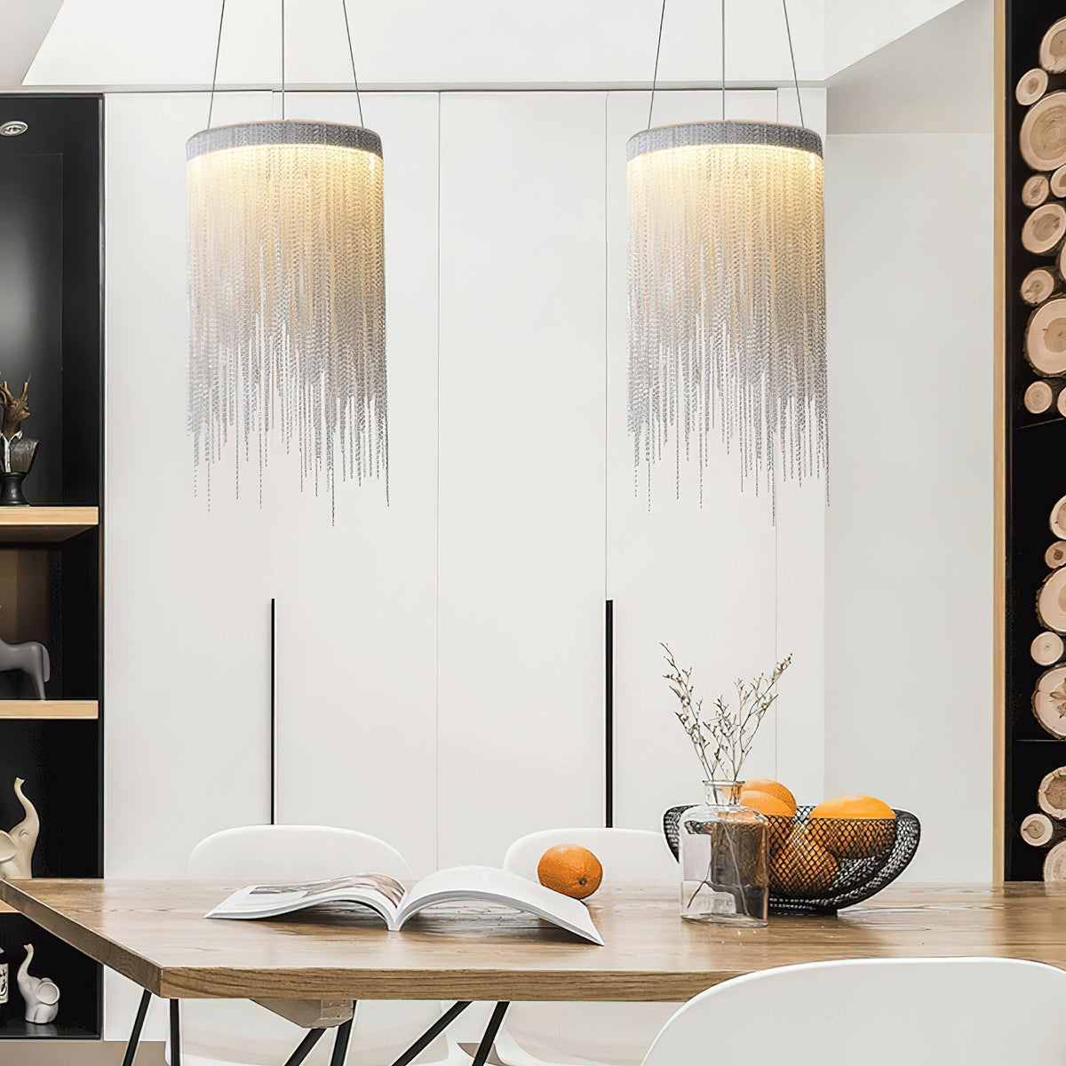 Arsoliel zeitgenössische luxuriöse Pendelleuchte mit Kette und Quasten