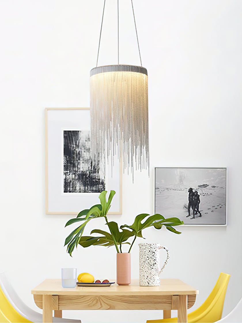 Arsoliel zeitgenössische luxuriöse Pendelleuchte mit Kette und Quasten