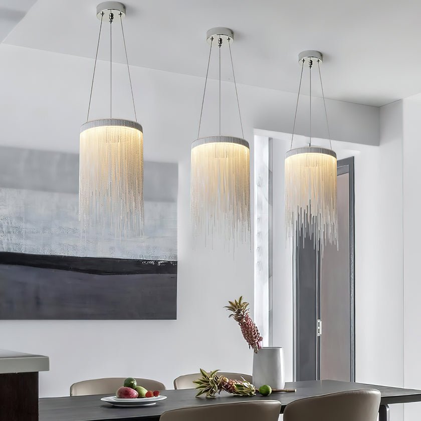Arsoliel zeitgenössische luxuriöse Pendelleuchte mit Kette und Quasten