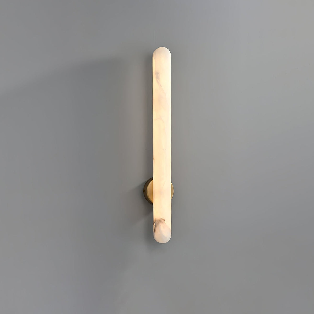 Elvenira zylindrische Alabaster-Wandleuchte