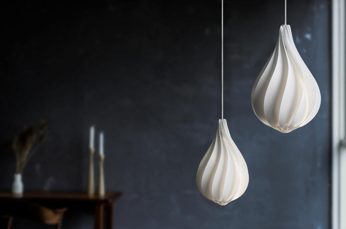 Ersoran zeitgenössische minimalistische Pendelleuchte aus Kunststoff im nordischen Stil