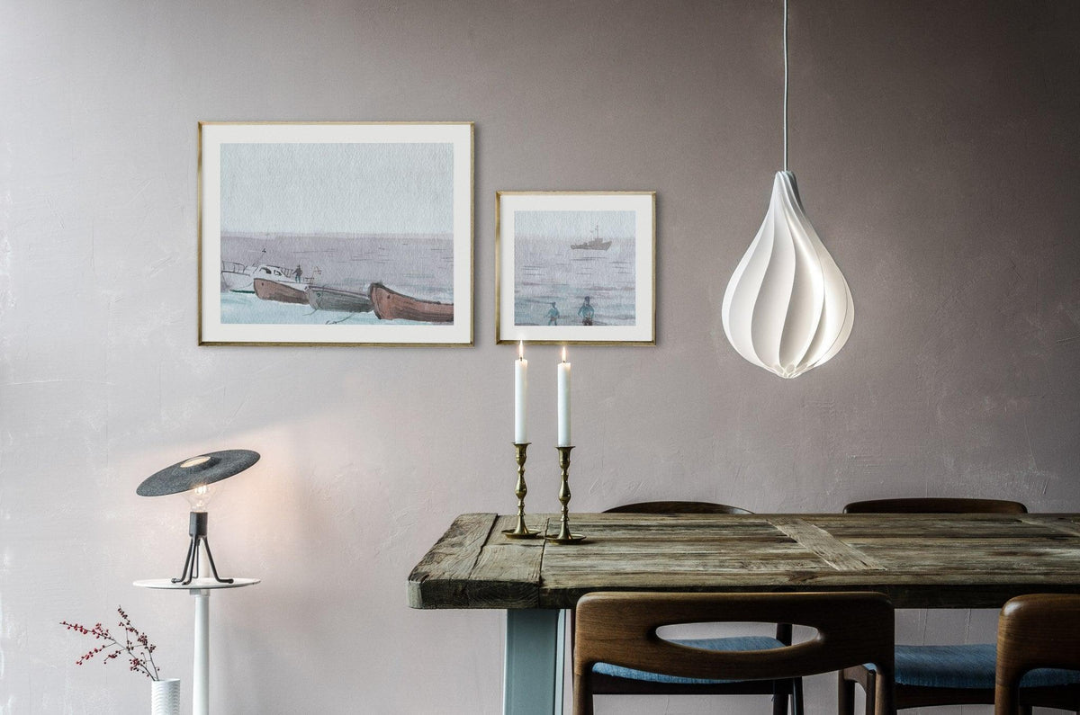 Ersoran zeitgenössische minimalistische Pendelleuchte aus Kunststoff im nordischen Stil