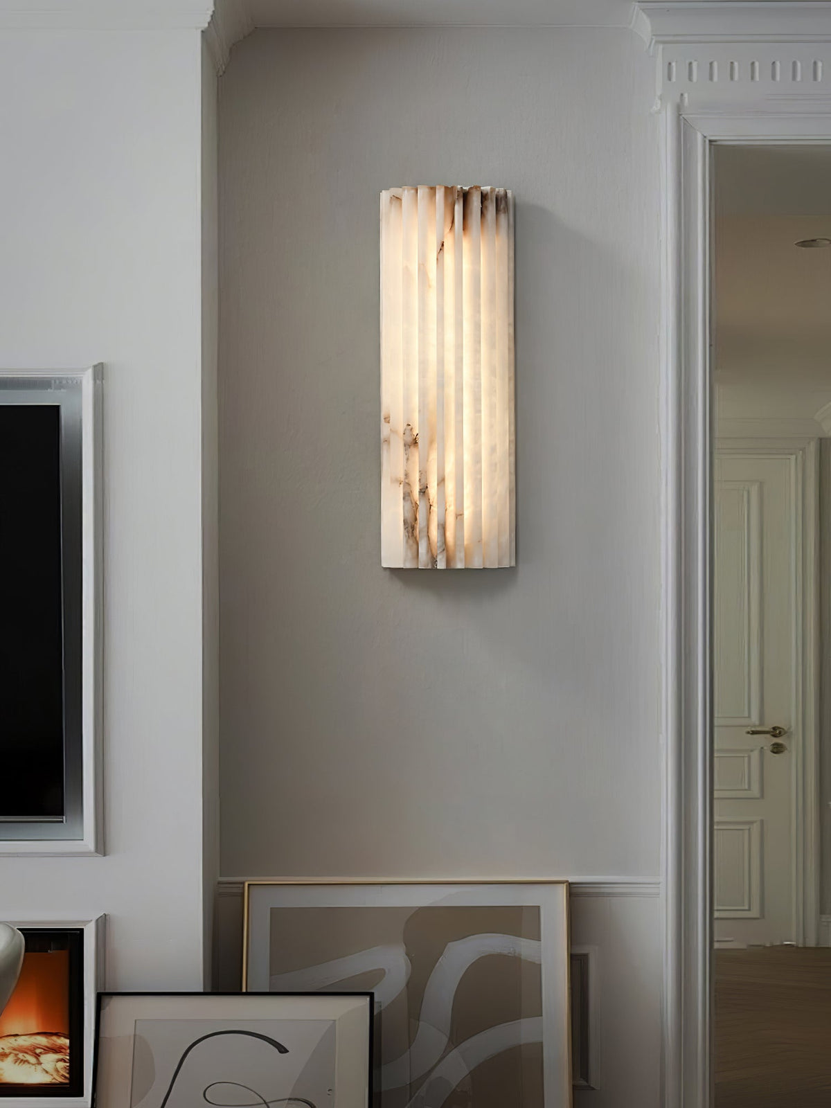 Orvian Wandleuchte Alabaster minimalistisch