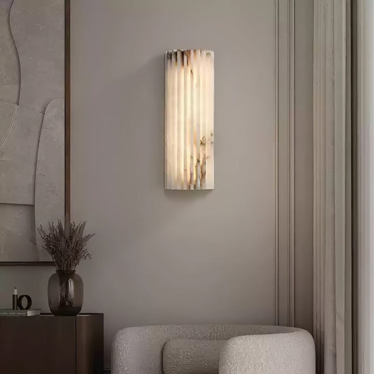 Orvian Wandleuchte Alabaster minimalistisch