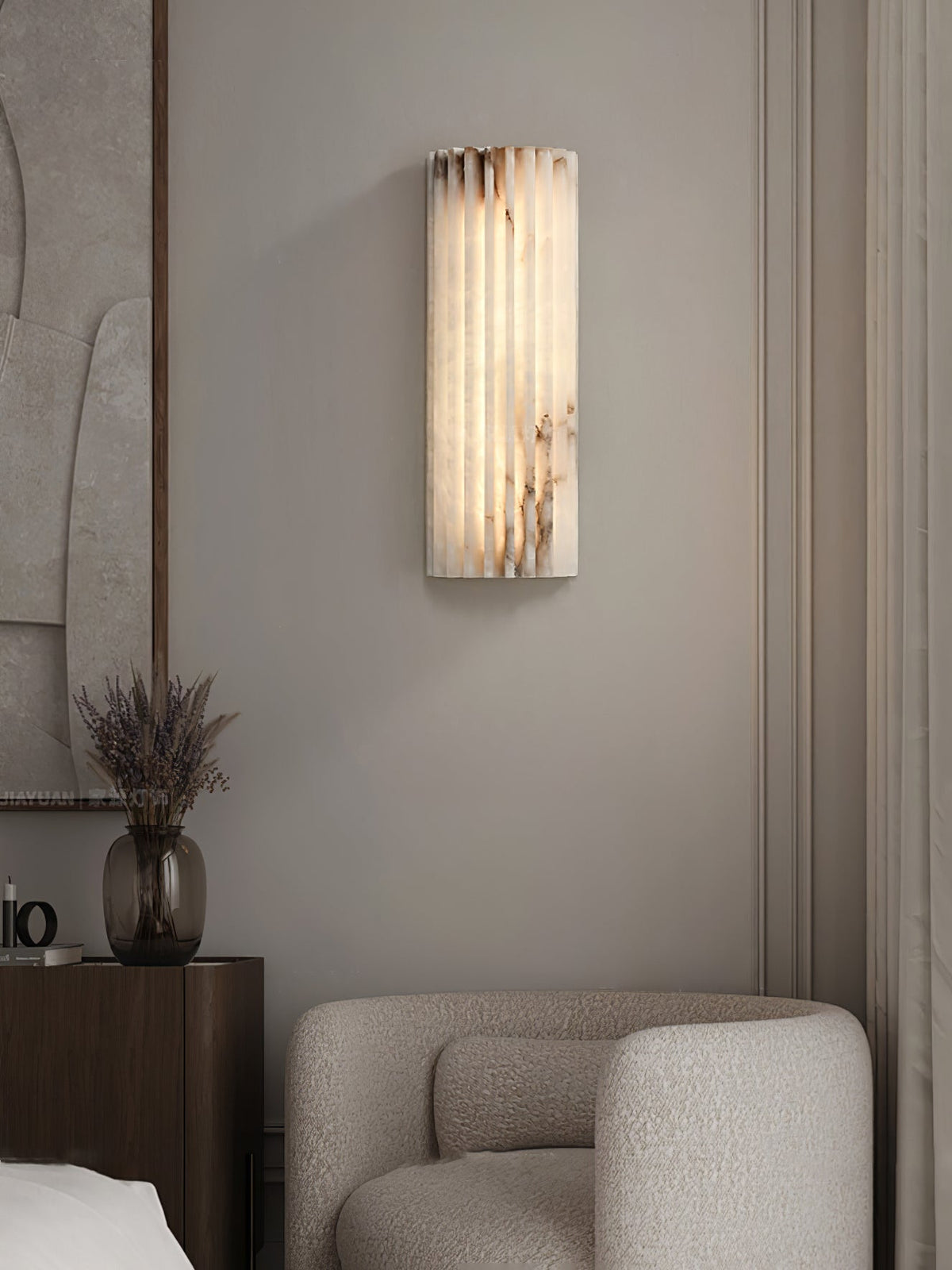 Orvian Wandleuchte Alabaster minimalistisch