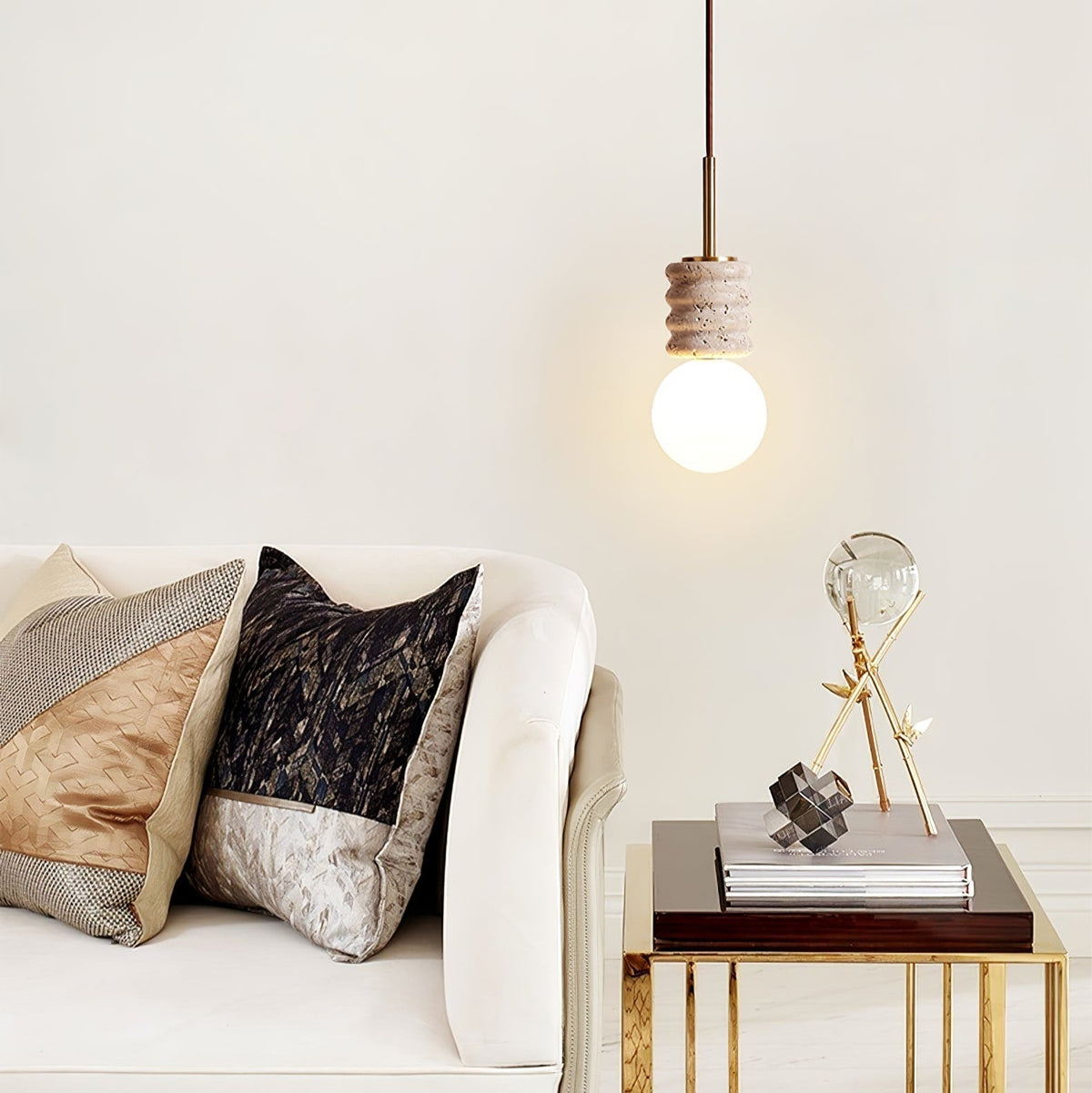 Akls Travertine Pendelleuchte