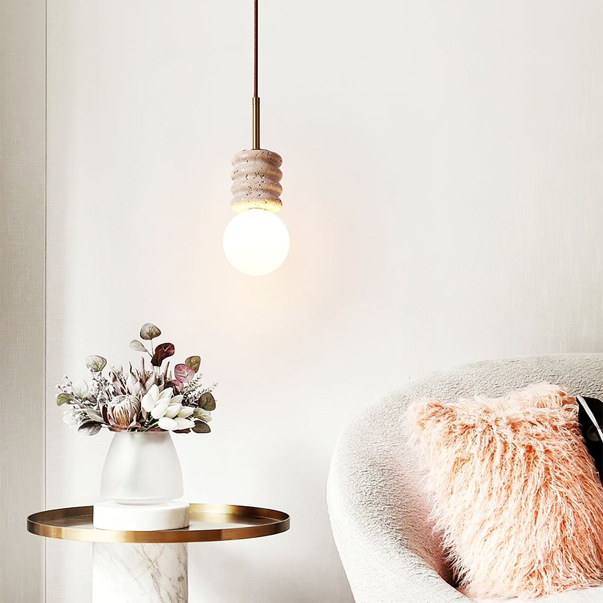 Akls Travertine Pendelleuchte