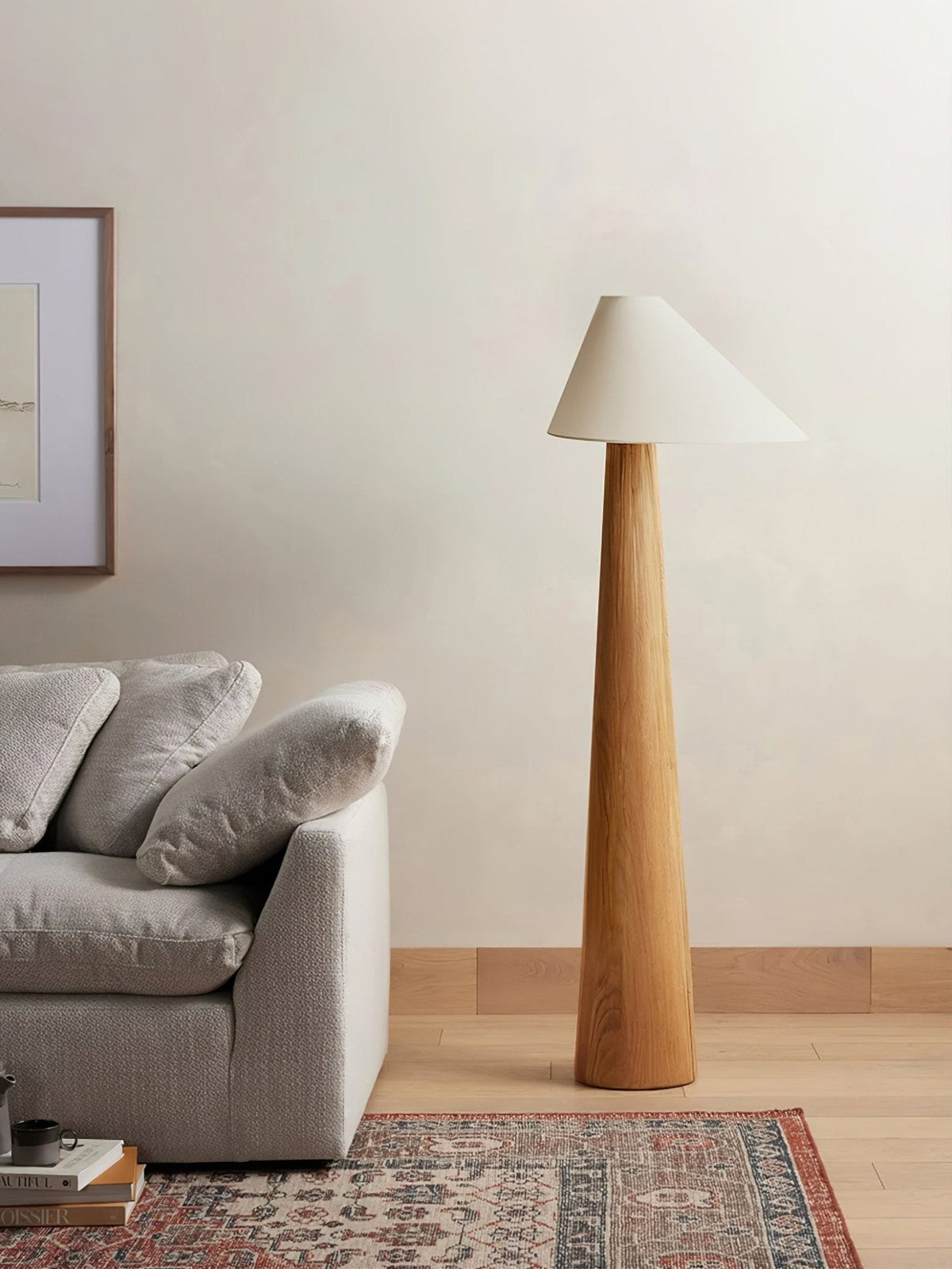 Pinnacle Minimalistische Stehleuchte aus Holz
