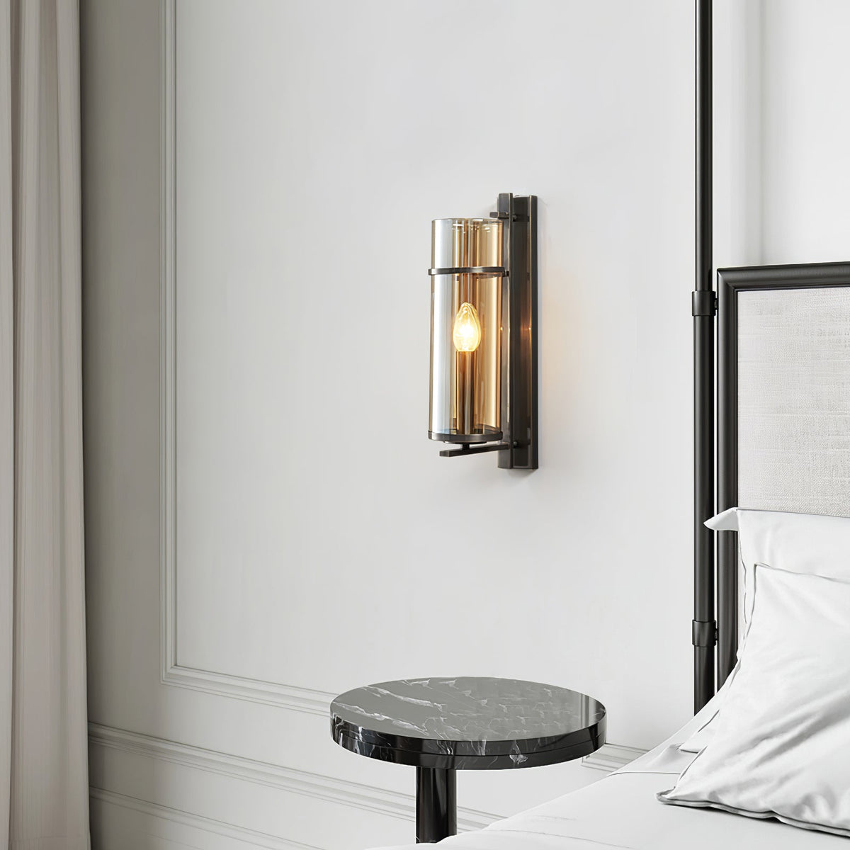 Niroxen Premium zeitgenössische Kunstglas-Wandleuchte