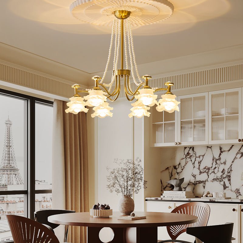 Cotalisra Kronleuchter Premium Elegance Rose Glas