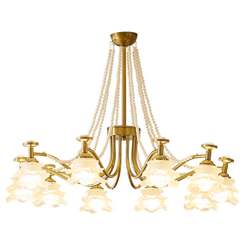 Cotalisra Kronleuchter Premium Elegance Rose Glas