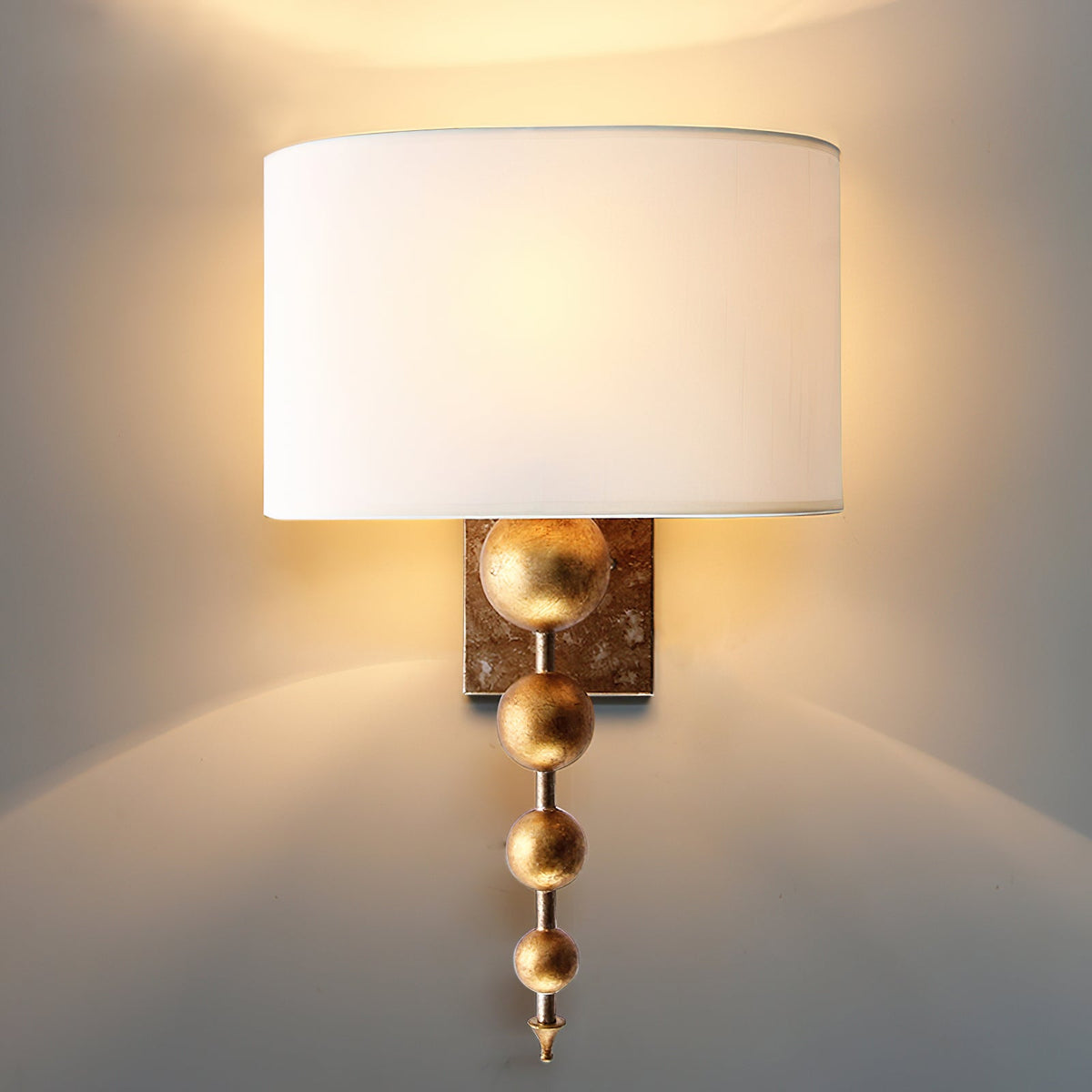 Eirikuvyn Premium Moderne Metall-Stoff-Wandleuchte