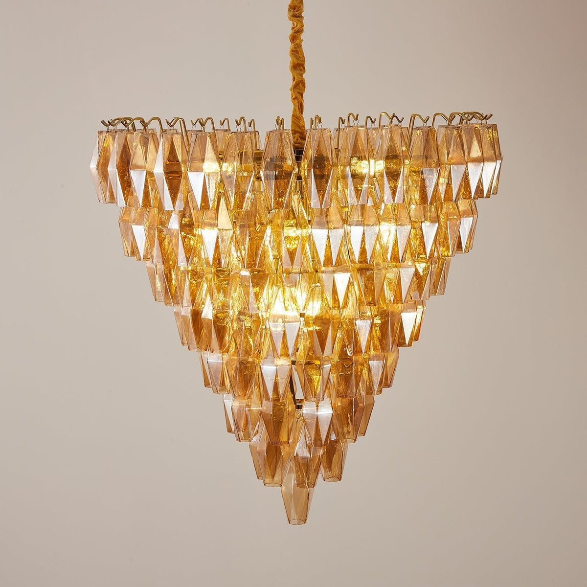 Orelielle Kronleuchter Kronleuchte Bernstein Empire Prism